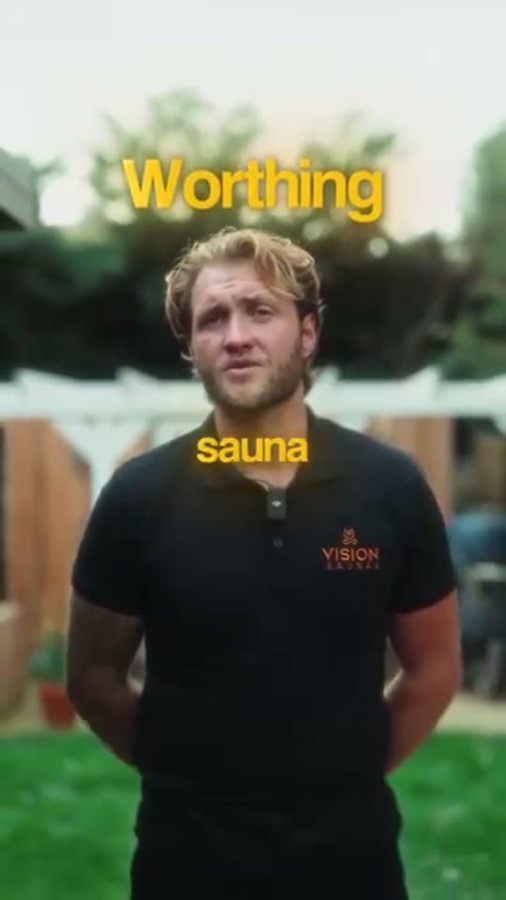 Vision Saunas owner in a garden